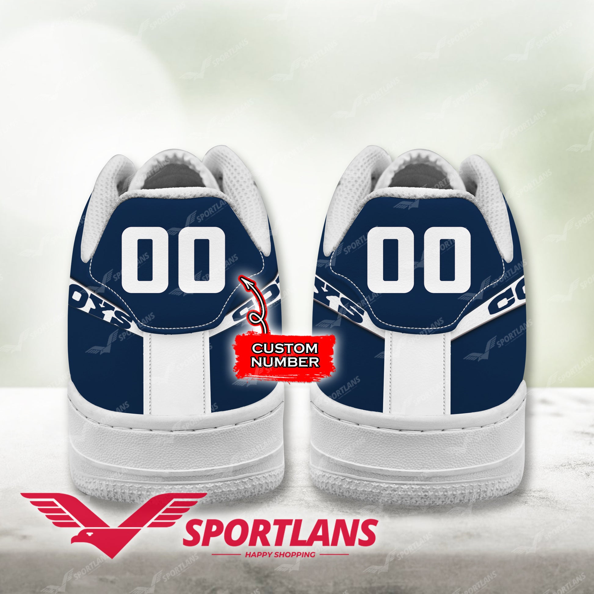 Footwearstorm Dallas Cowboys NFL Air Low-Top Sneakers Shoes For Men And Women 1205625