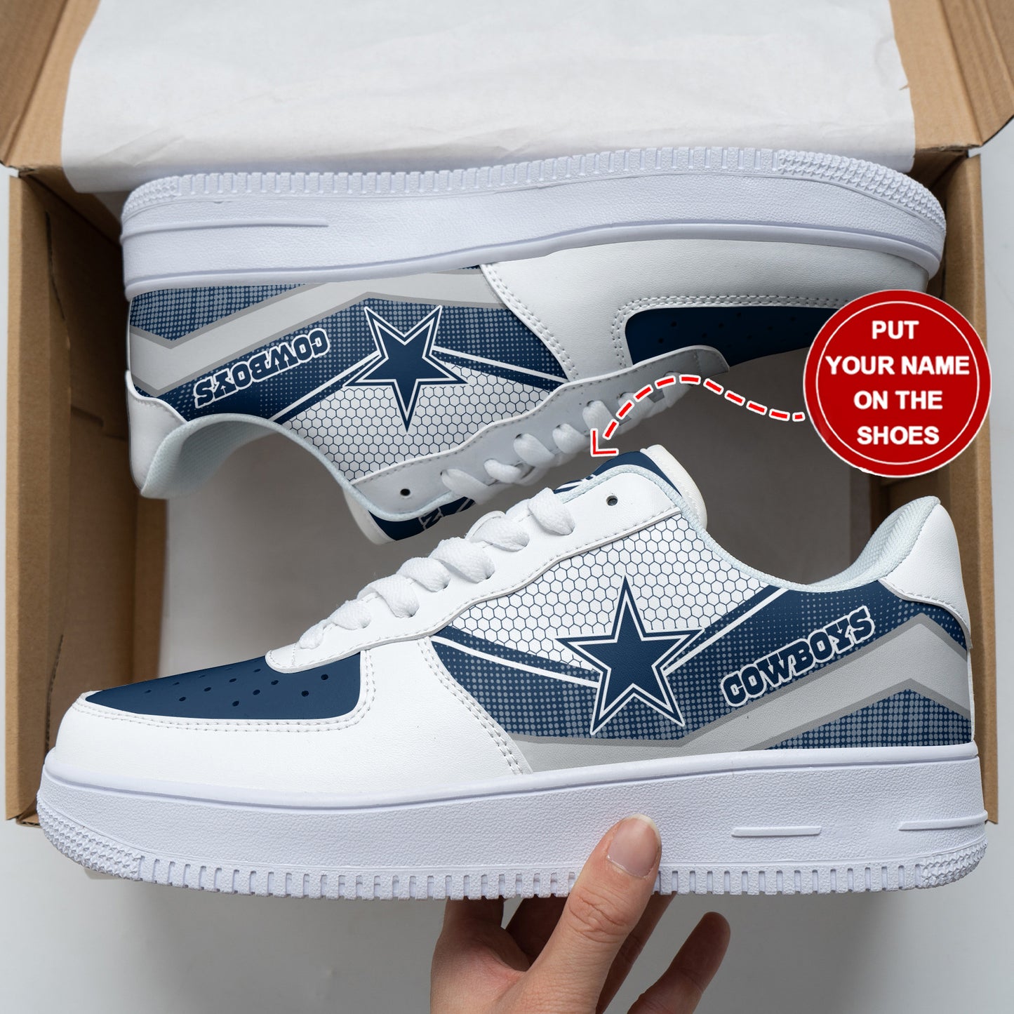 Footwearstorm Dallas Cowboys NFL Air Low-Top Sneakers Shoes For Men And Women 1205624