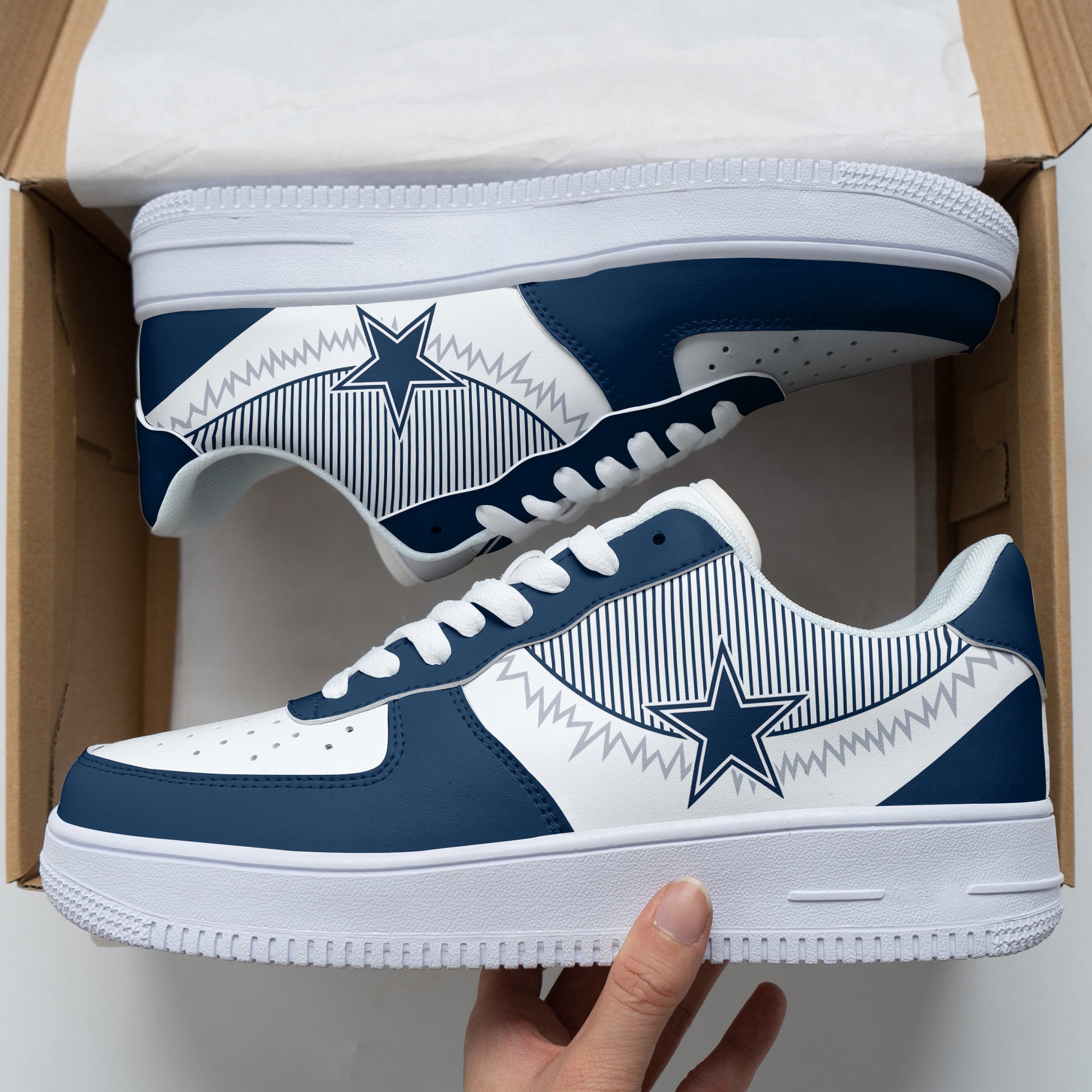 Footwearstorm Dallas Cowboys NFL Air Low-Top Sneakers Shoes For Men And Women 1205423