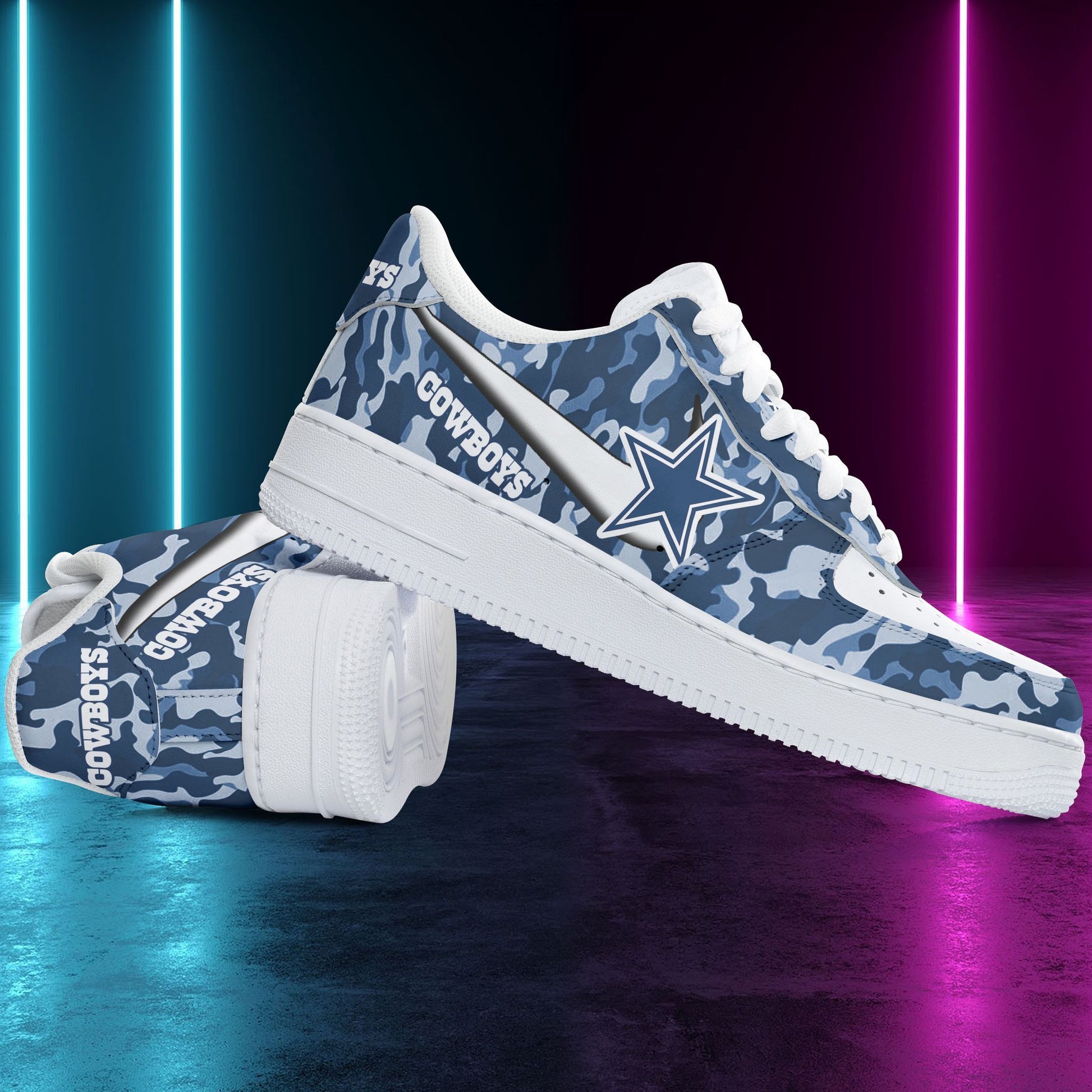Footwearstorm Dallas Cowboys NFL Air Low-Top Sneakers Shoes For Men And Women 1205469