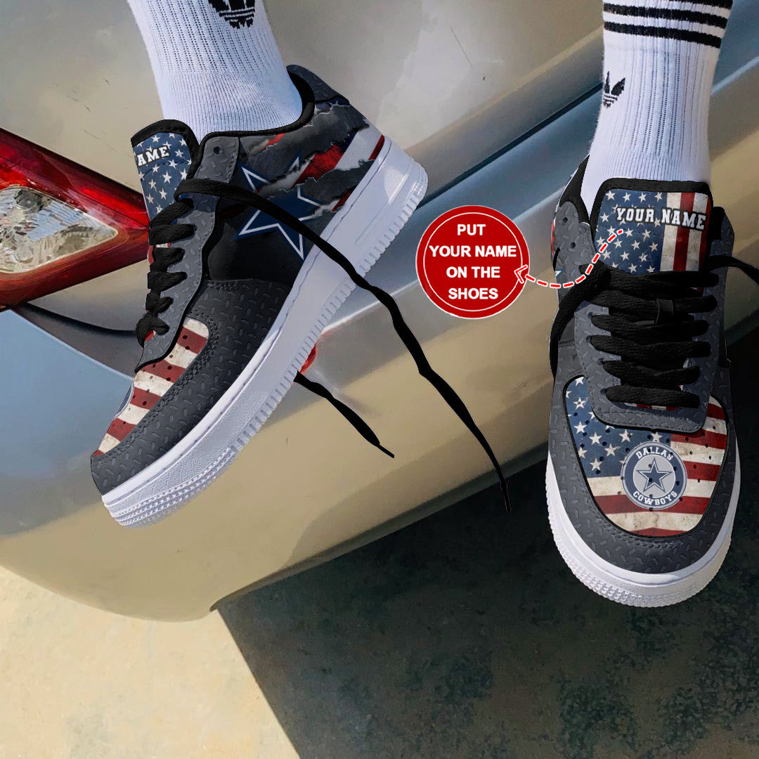 Footwearstorm Dallas Cowboys NFL Air Low-Top Sneakers Shoes For Men And Women 1205608