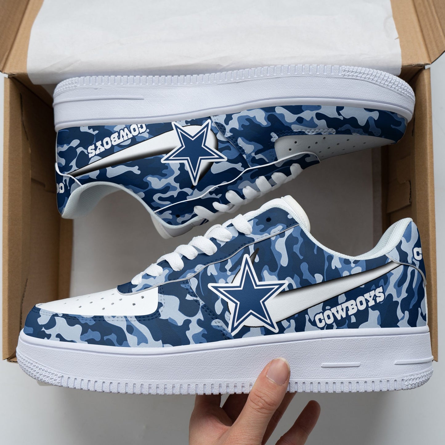 Footwearstorm Dallas Cowboys NFL Air Low-Top Sneakers Shoes For Men And Women 1205469