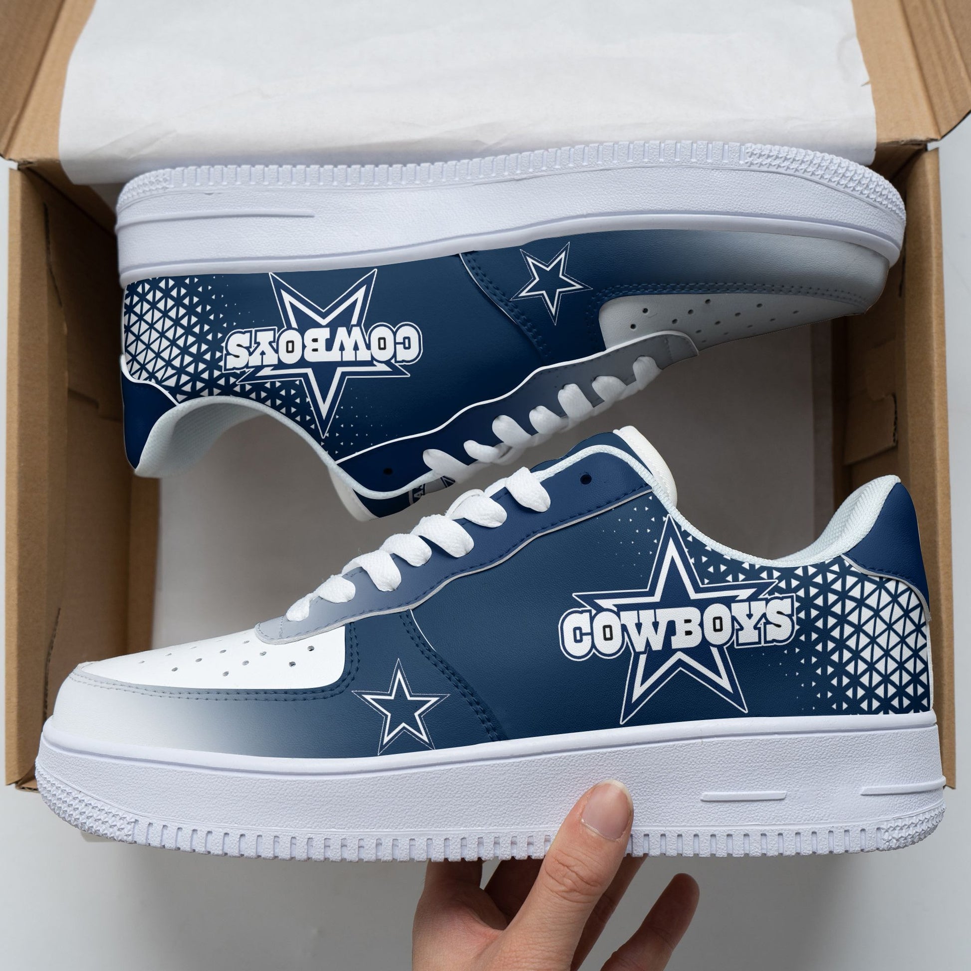 Footwearstorm Dallas Cowboys NFL Air Low-Top Sneakers Shoes For Men And Women 1205586