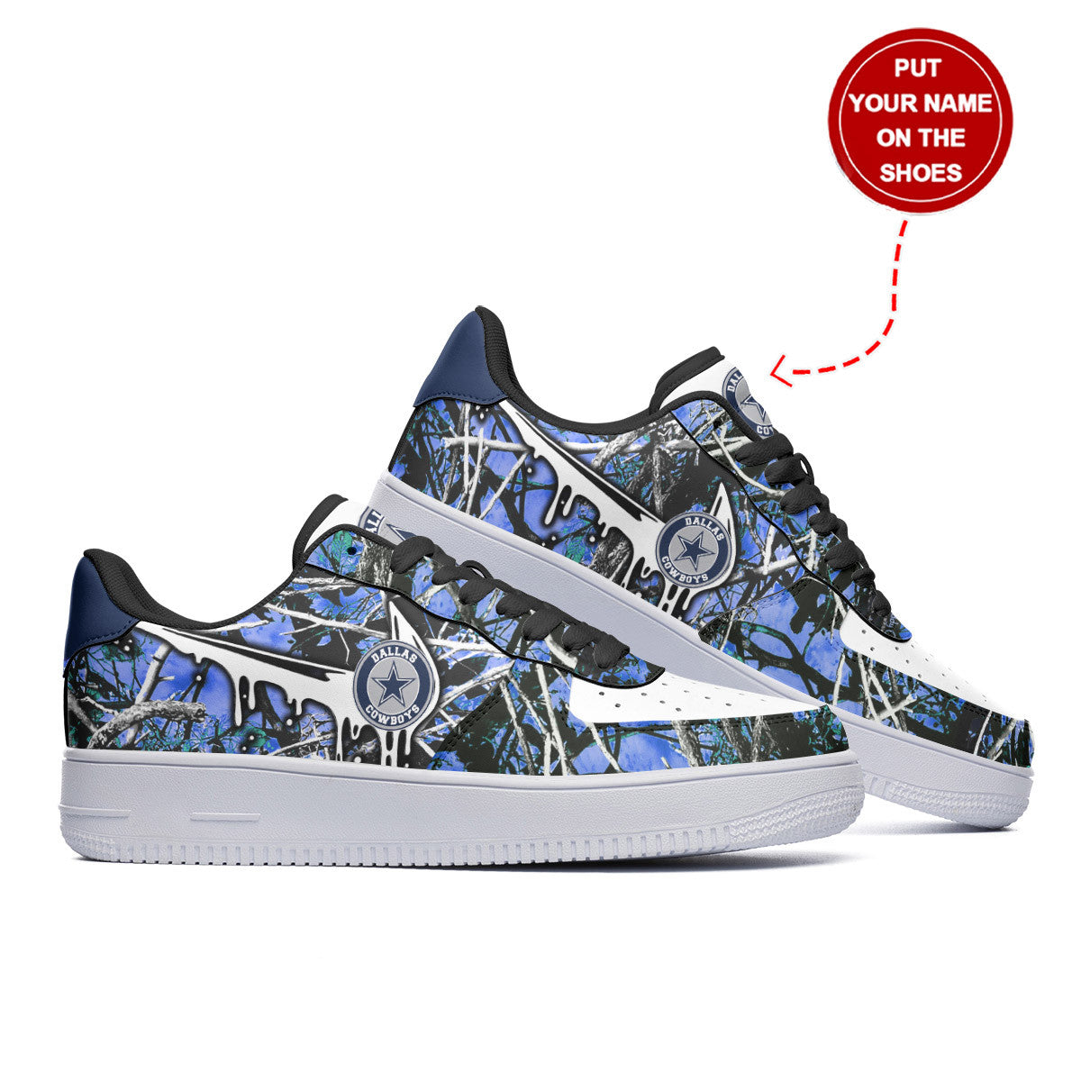 Footwearstorm Dallas Cowboys NFL Air Low-Top Sneakers Shoes For Men And Women 1205427