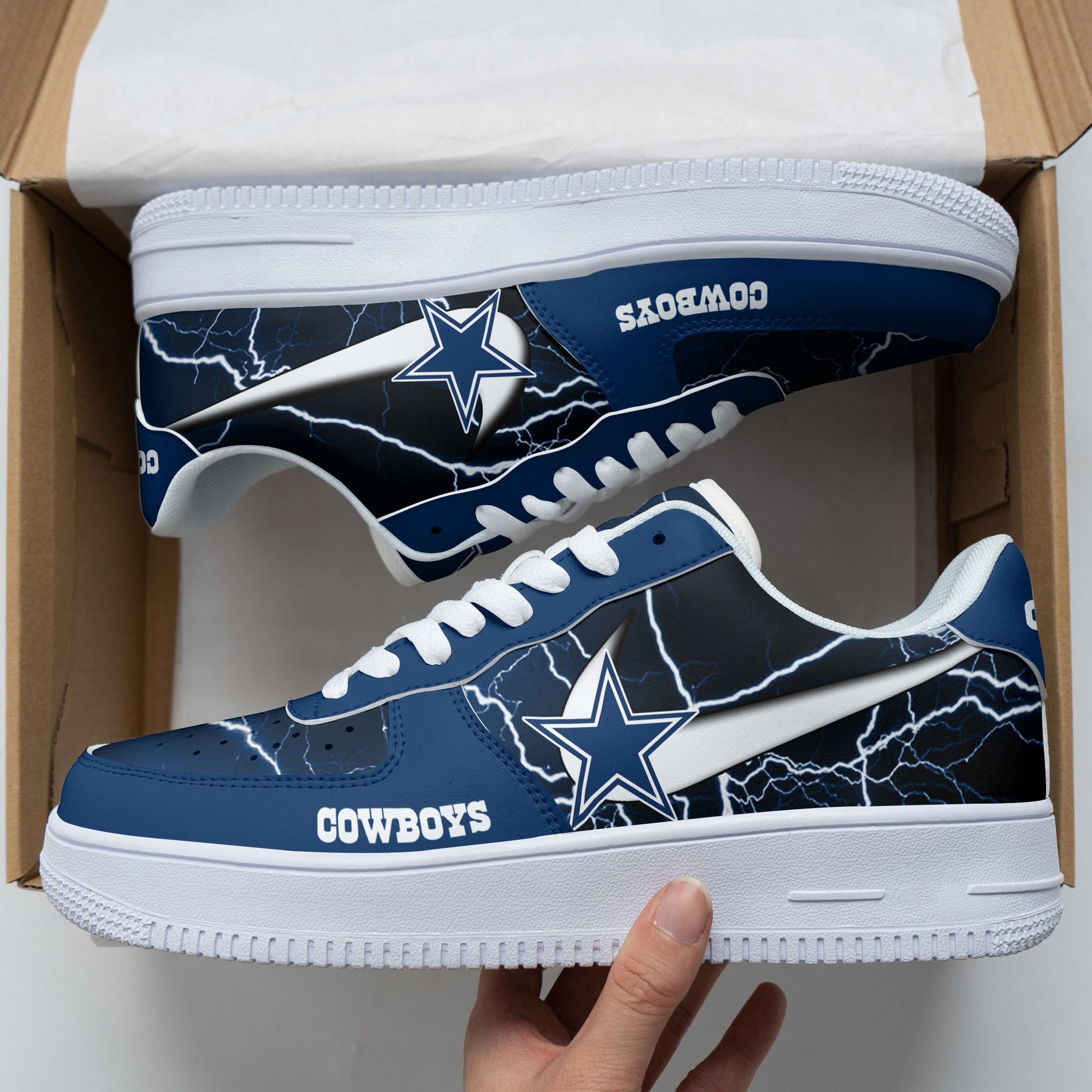 Footwearstorm Dallas Cowboys NFL Air Low-Top Sneakers Shoes For Men And Women 1205580