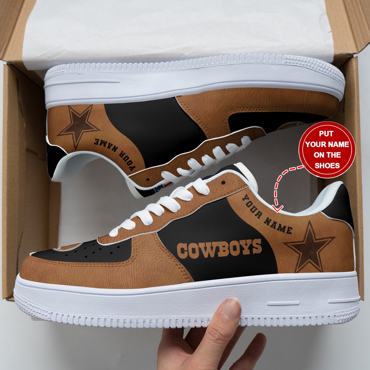 Footwearstorm Dallas Cowboys NFL Air Low-Top Sneakers Shoes For Men And Women 1205435