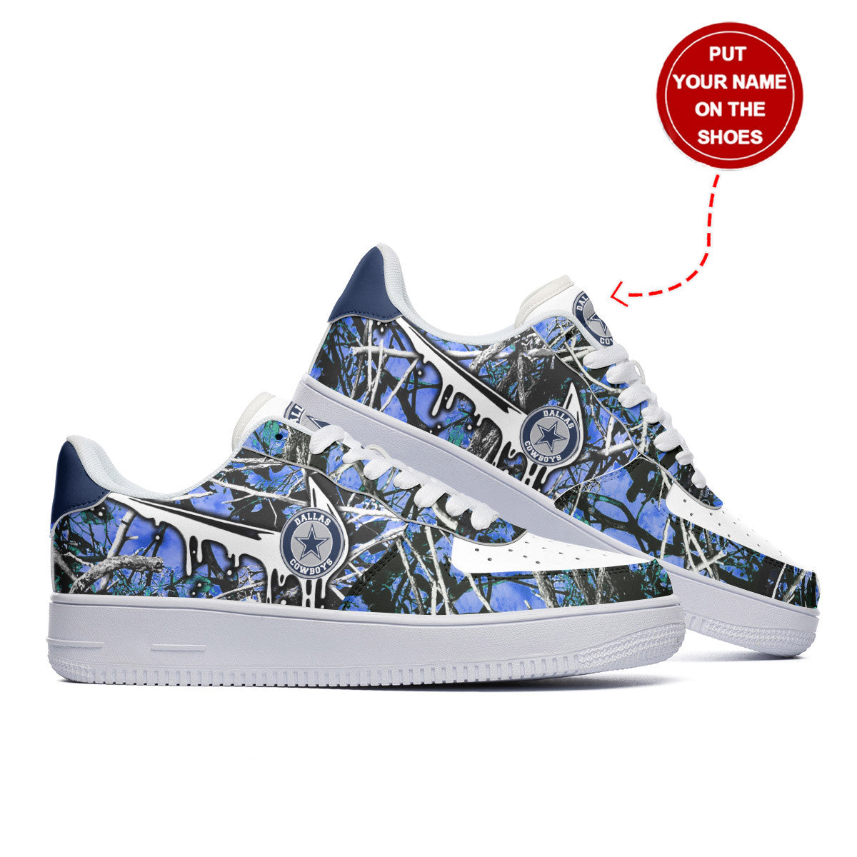 Footwearstorm Dallas Cowboys NFL Air Low-Top Sneakers Shoes For Men And Women 1205427