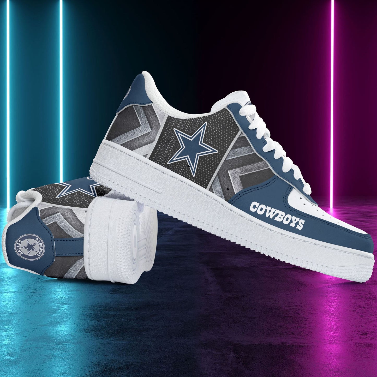 Footwearstorm Dallas Cowboys NFL Air Low-Top Sneakers Shoes For Men And Women 1205572
