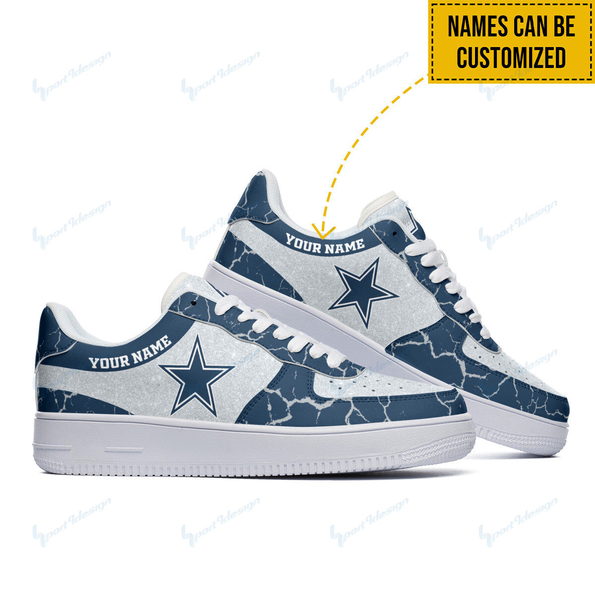 Footwearstorm Dallas Cowboys NFL Air Low-Top Sneakers Shoes For Men And Women 1205604