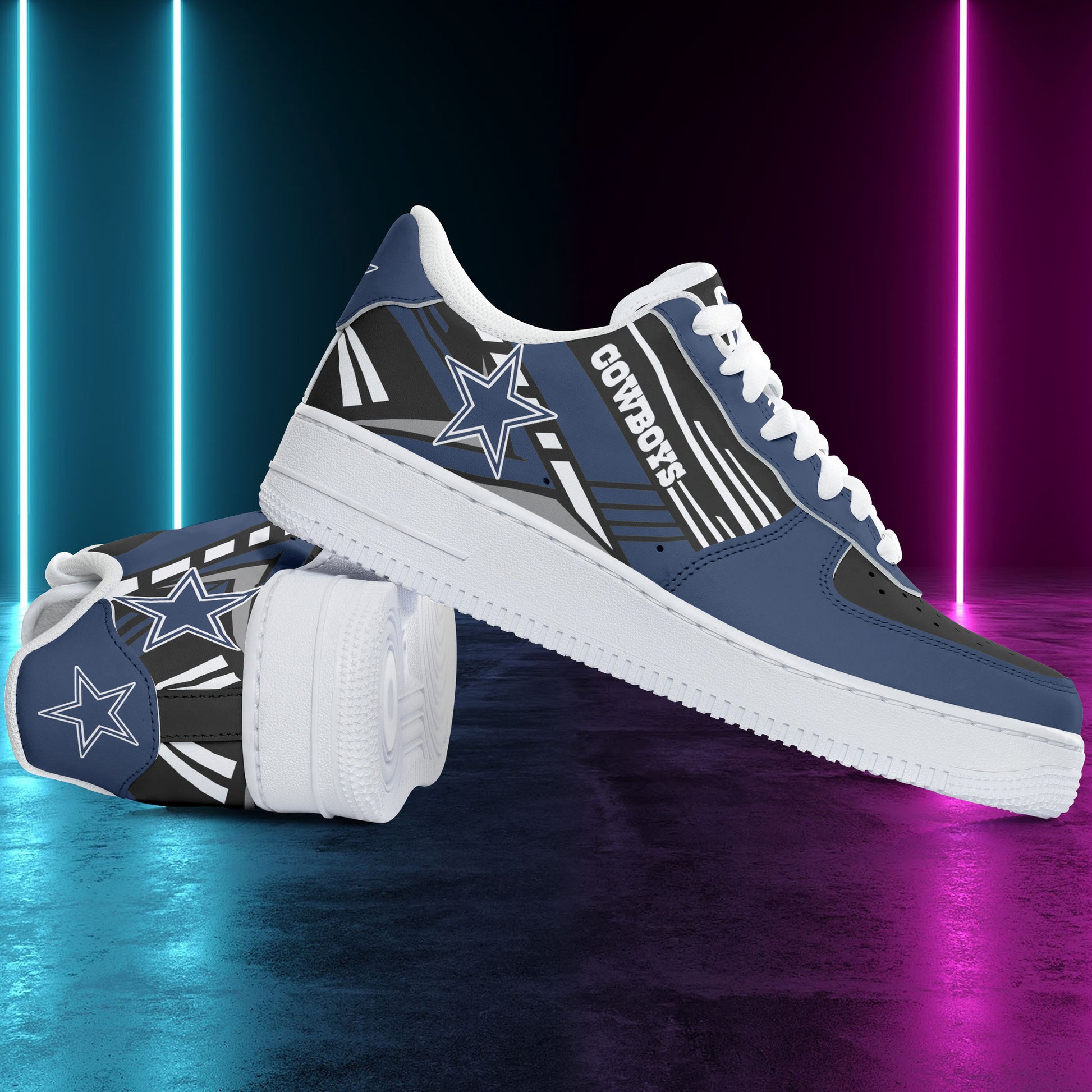Footwearstorm Dallas Cowboys NFL Air Low-Top Sneakers Shoes For Men And Women 1205455