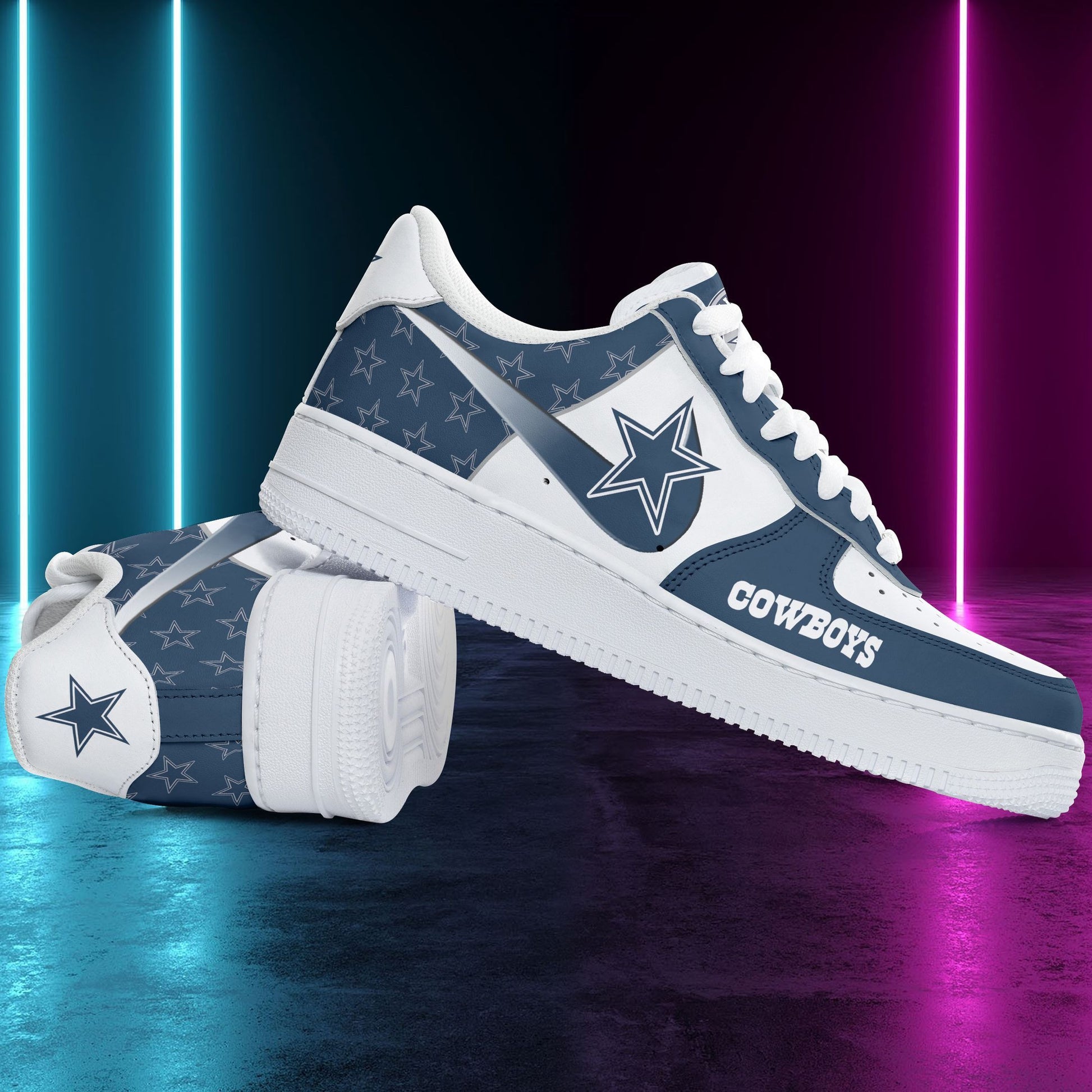 Footwearstorm Dallas Cowboys NFL Air Low-Top Sneakers Shoes For Men And Women 1205468
