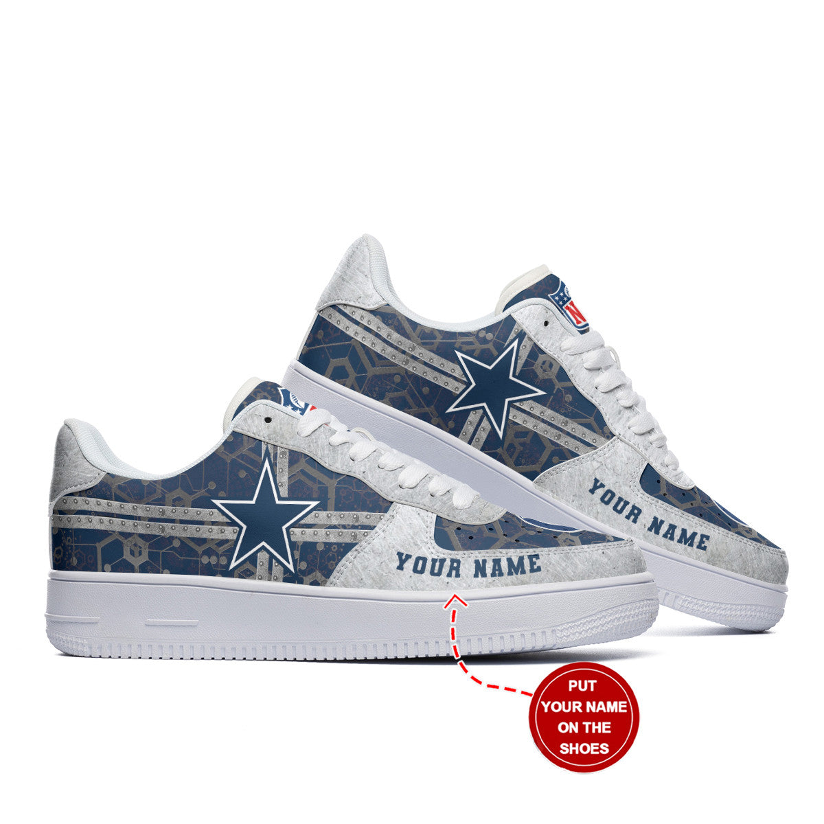 Footwearstorm Dallas Cowboys NFL Air Low-Top Sneakers Shoes For Men And Women 1205616