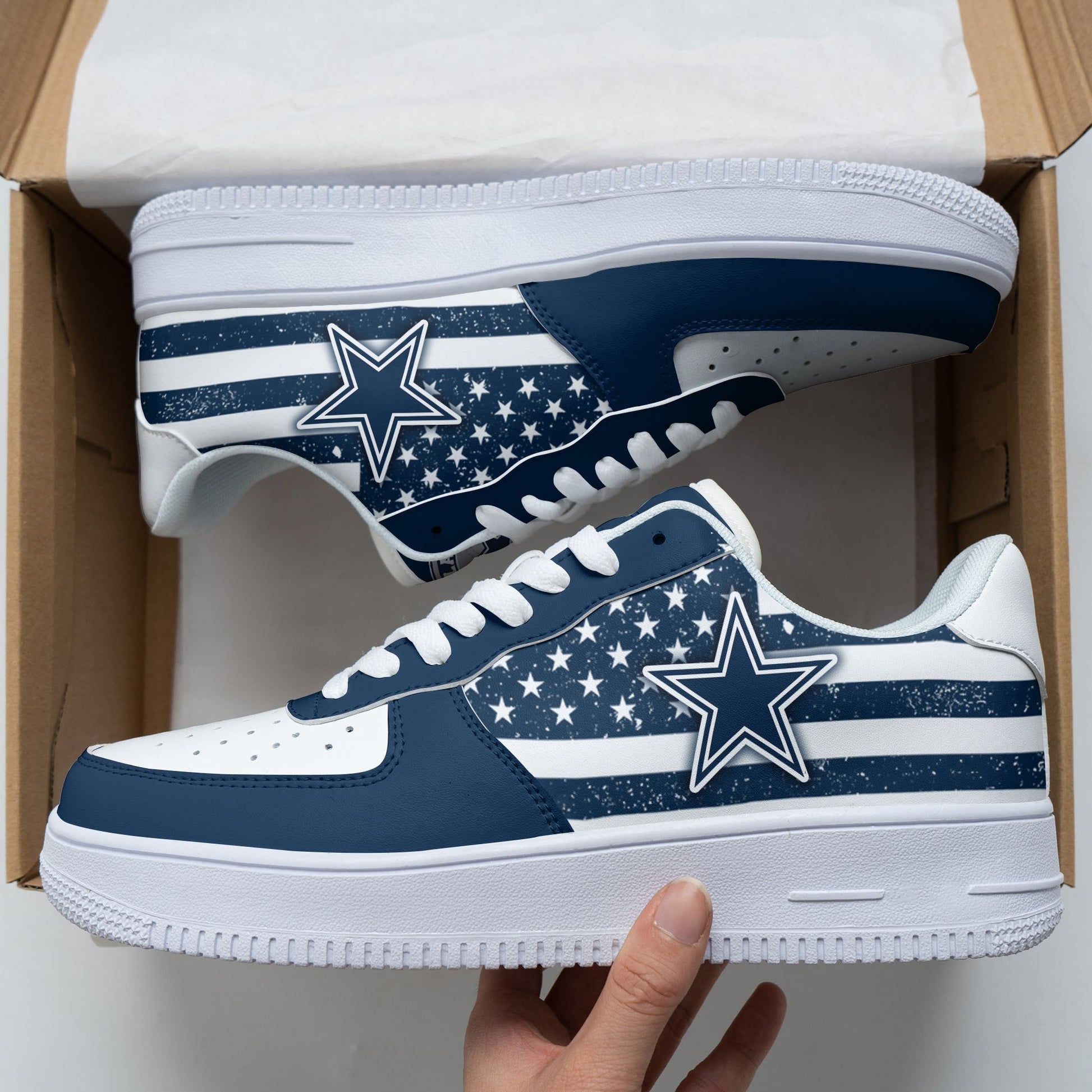 Footwearstorm Dallas Cowboys NFL Air Low-Top Sneakers Shoes For Men And Women 1205585