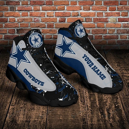 Footwearstorm Dallas Cowboys NFL AJ13 Sneakers Shoes For Men And Women 1