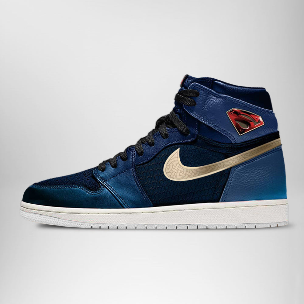 Footwearstorm DC Justice League Superman AJ1 High Sneakers Shoes For Men And Women 1