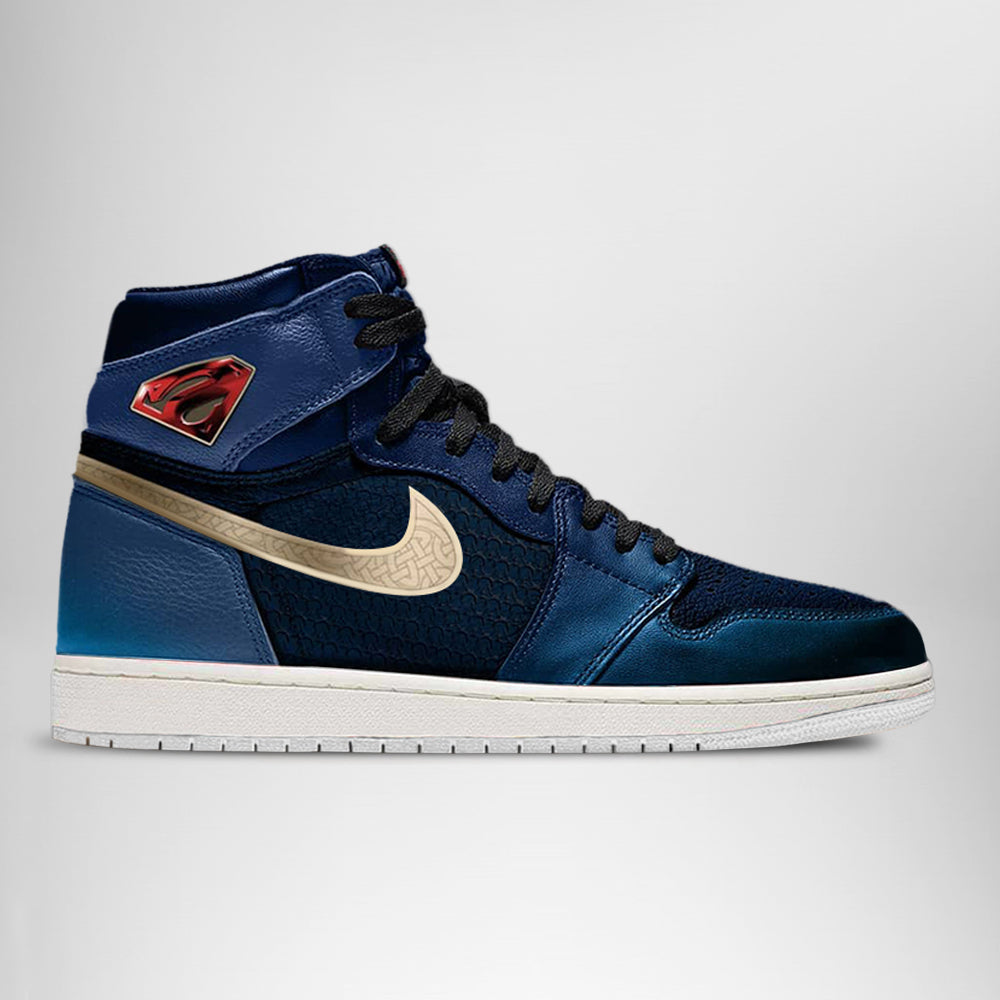 Footwearstorm DC Justice League Superman AJ1 High Sneakers Shoes For Men And Women 1