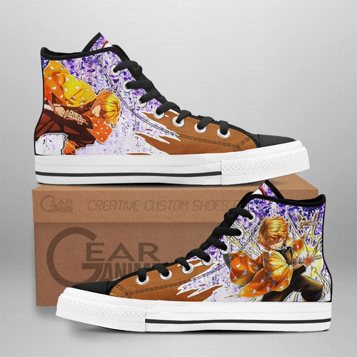 Footwearstorm Demon Slayer High Top Canvas Sneakers Shoes For Men And Women 2