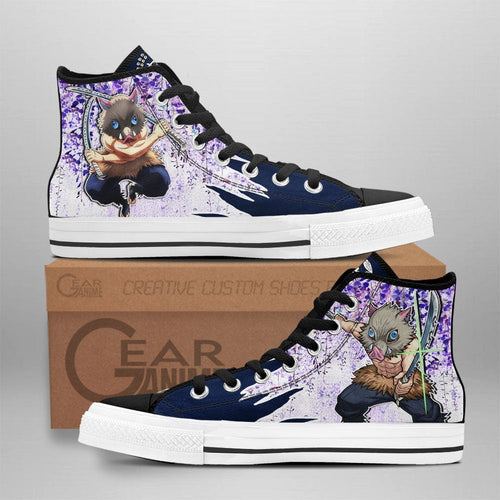 Footwearstorm Demon Slayer High Top Canvas Sneakers Shoes For Men And Women 1