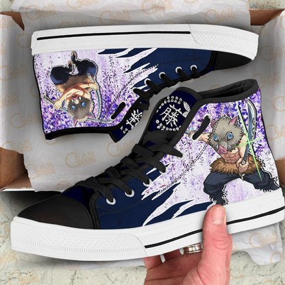 Footwearstorm Demon Slayer High Top Canvas Sneakers Shoes For Men And Women 1