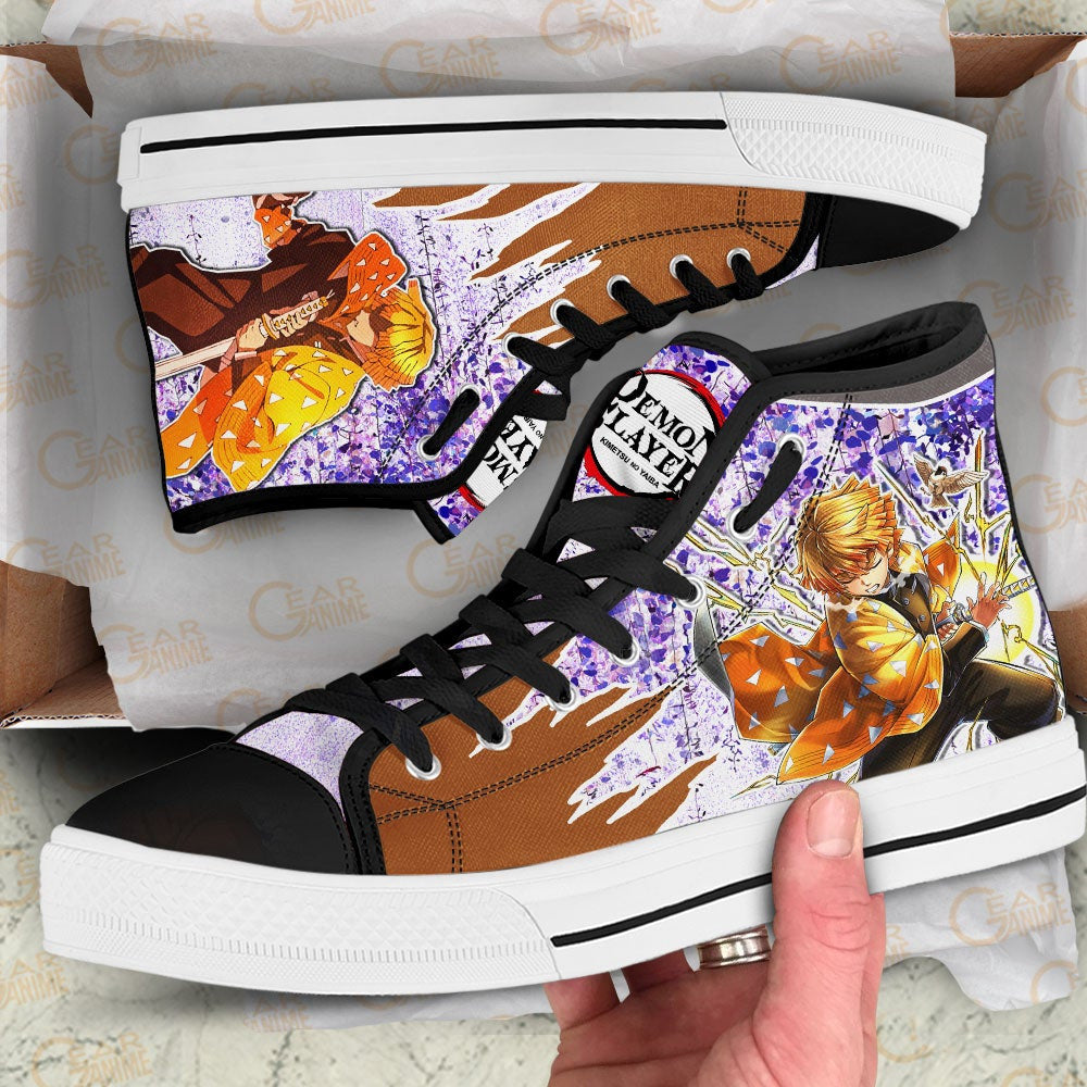 Footwearstorm Demon Slayer High Top Canvas Sneakers Shoes For Men And Women 2