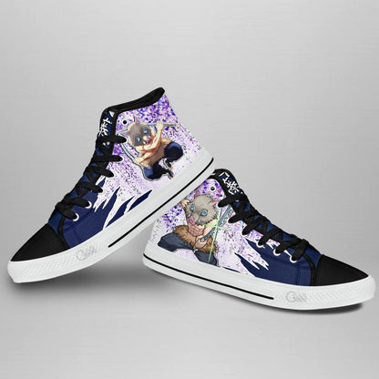 Footwearstorm Demon Slayer High Top Canvas Sneakers Shoes For Men And Women 1