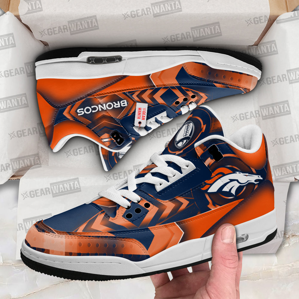 Footwearstorm Denver Broncos AJ3 Sneakers Shoes For Men And Women