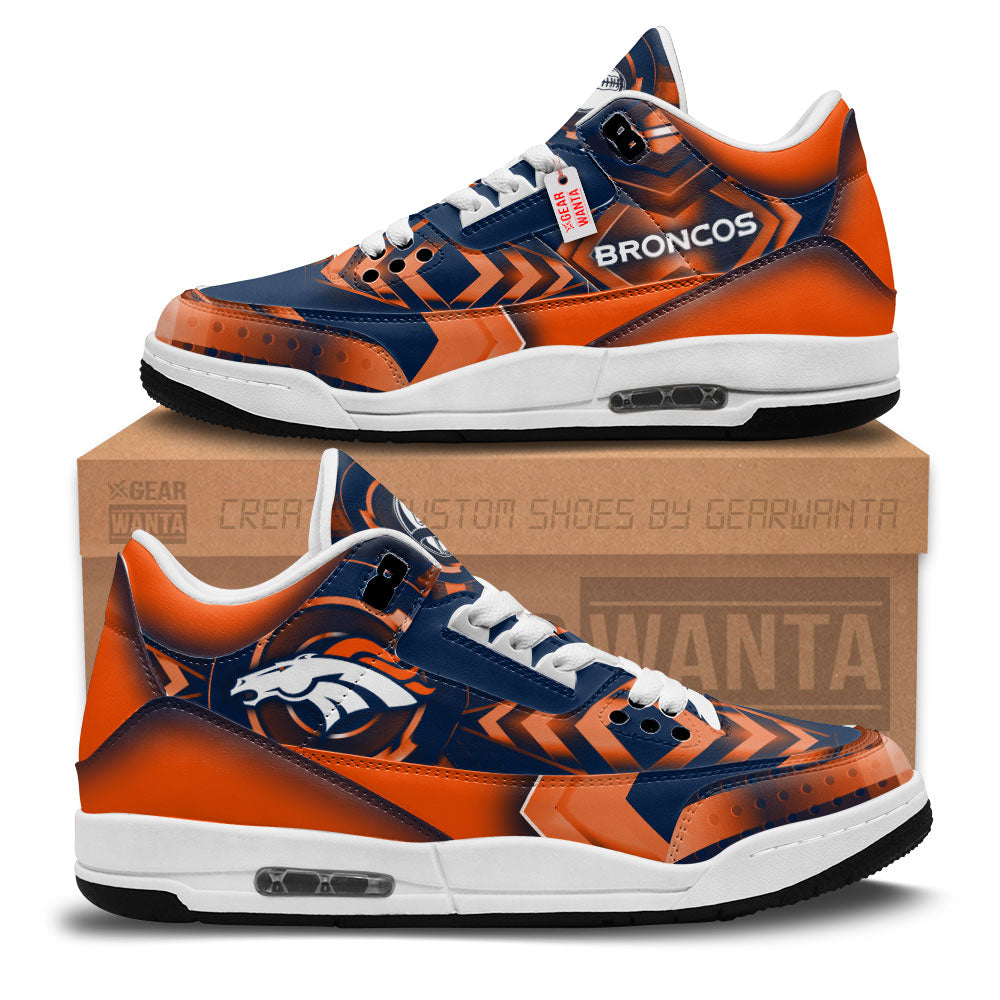 Footwearstorm Denver Broncos AJ3 Sneakers Shoes For Men And Women