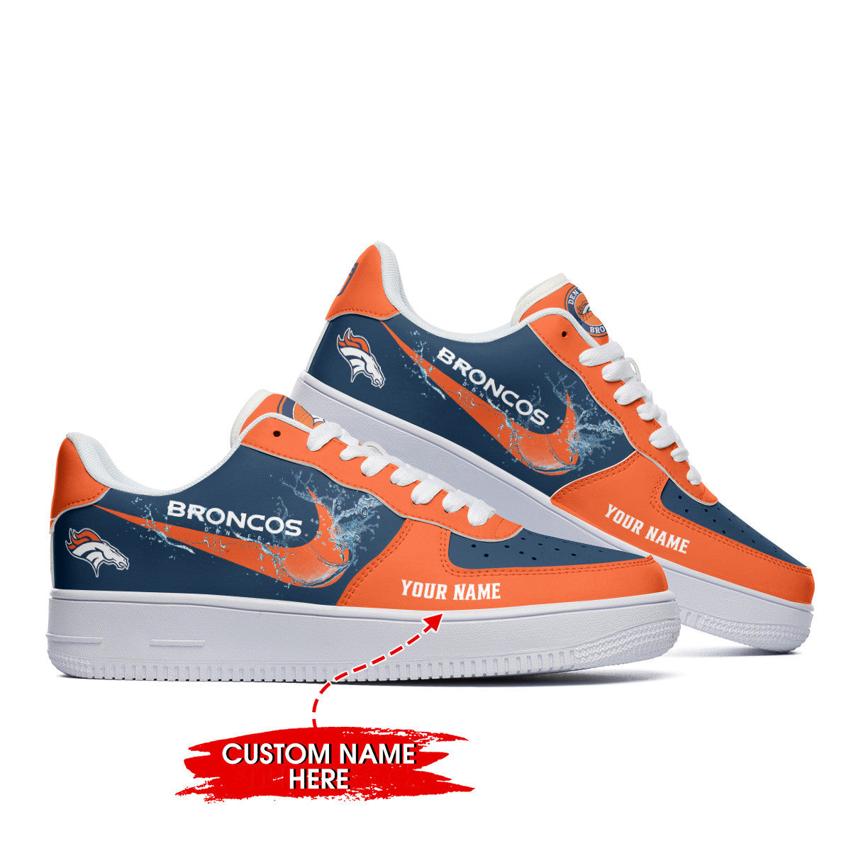Footwearstorm Denver Broncos NFL Air Low-Top Sneakers Shoes For Men And Women 1205713