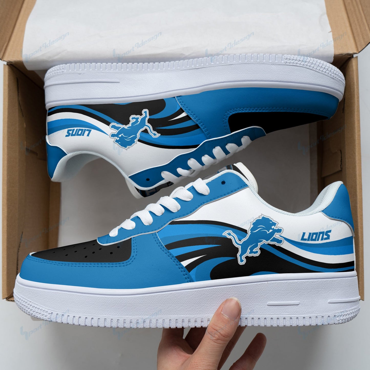 Footwearstorm Detroit Lions Air Low-Top Sneakers Shoes For Men And Women 120551