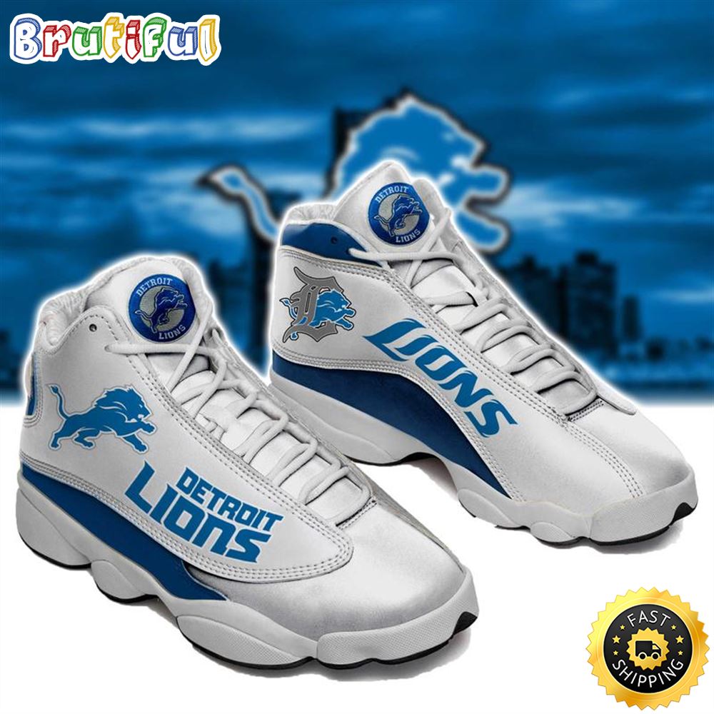 Footwearstorm Detroit Lions AJ13 Sneakers Shoes For Men And Women 2
