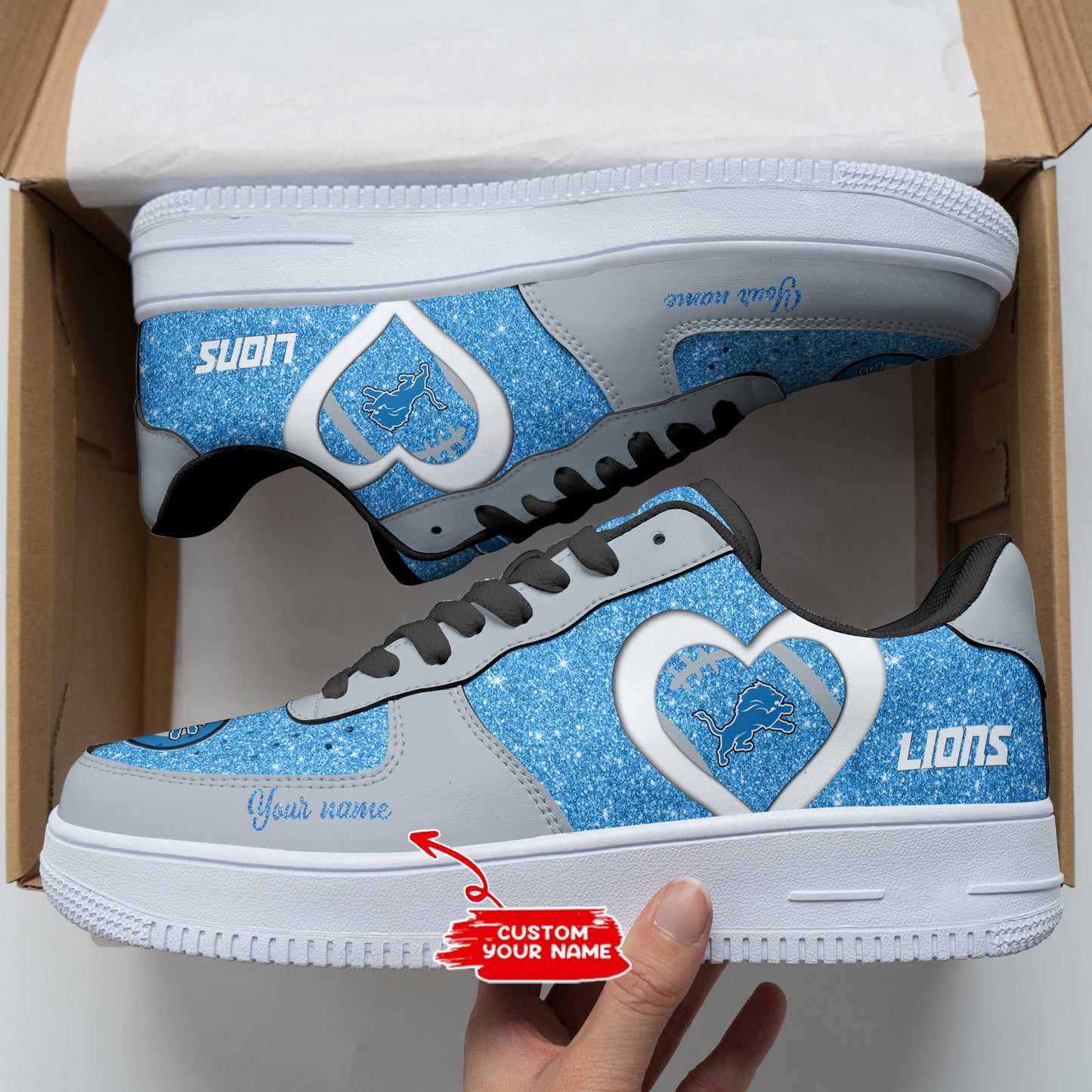 Footwearstorm Detroit Lions NFL Air Low-Top Sneakers Shoes For Men And Women 1205875