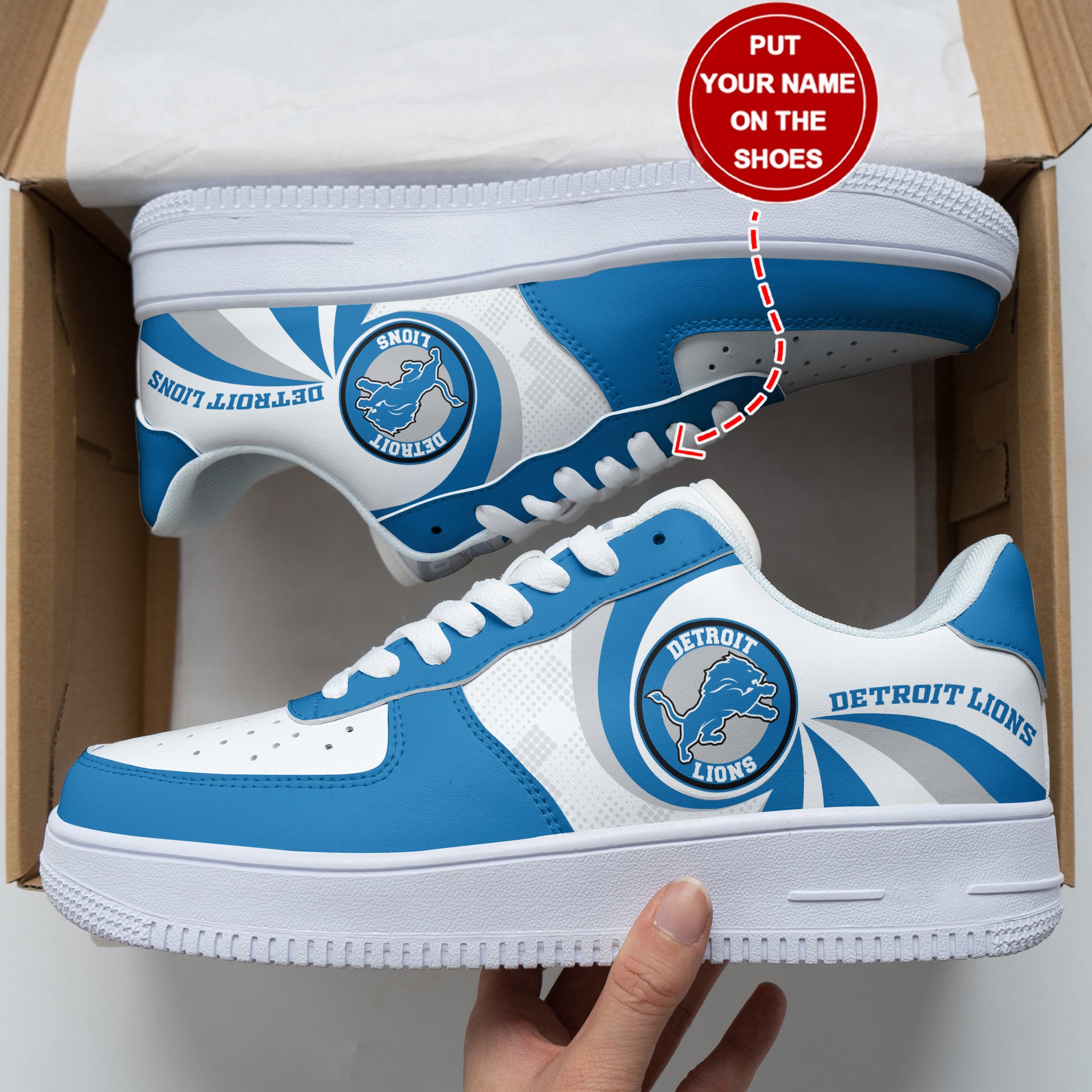Footwearstorm Detroit Lions NFL Air Low-Top Sneakers Shoes For Men And Women 1