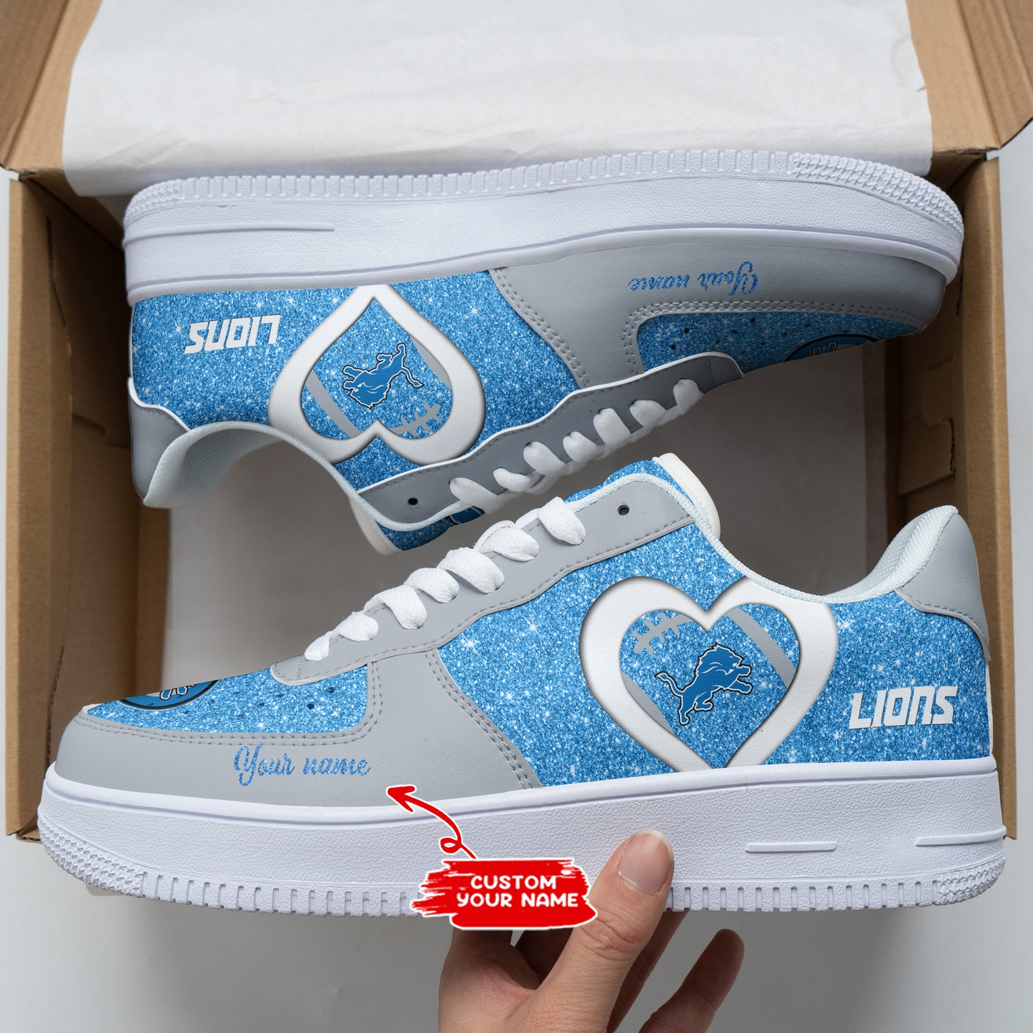 Footwearstorm Detroit Lions NFL Air Low-Top Sneakers Shoes For Men And Women 1205190