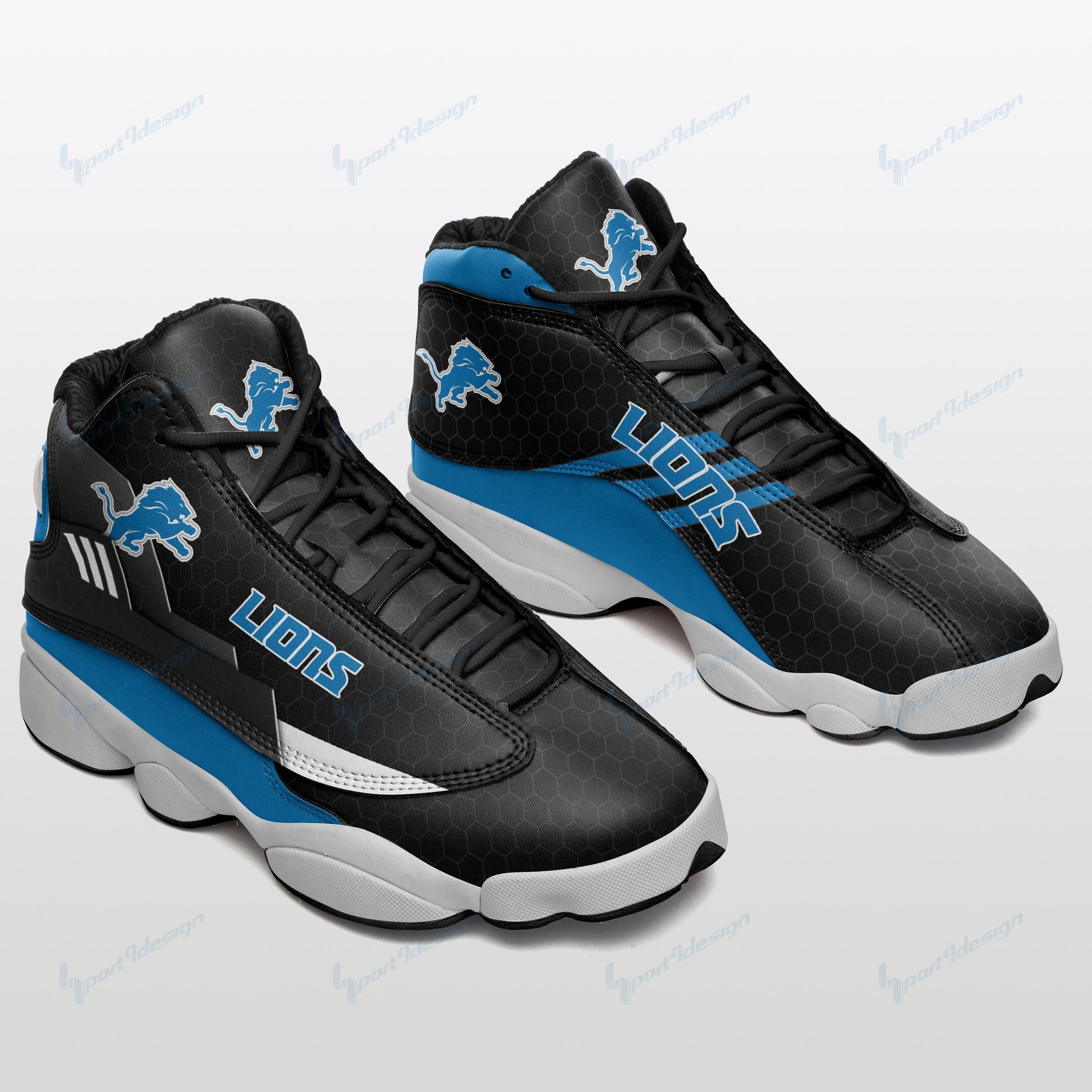 Footwearstorm Detroit Lions NFL AJ13 Sneakers Shoes For Men And Women 1