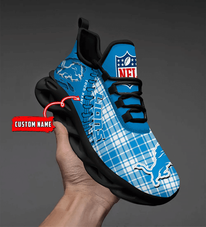 Footwearstorm Detroit Lions NFL Max Soul Shoes Sneakers For Men And Women 6