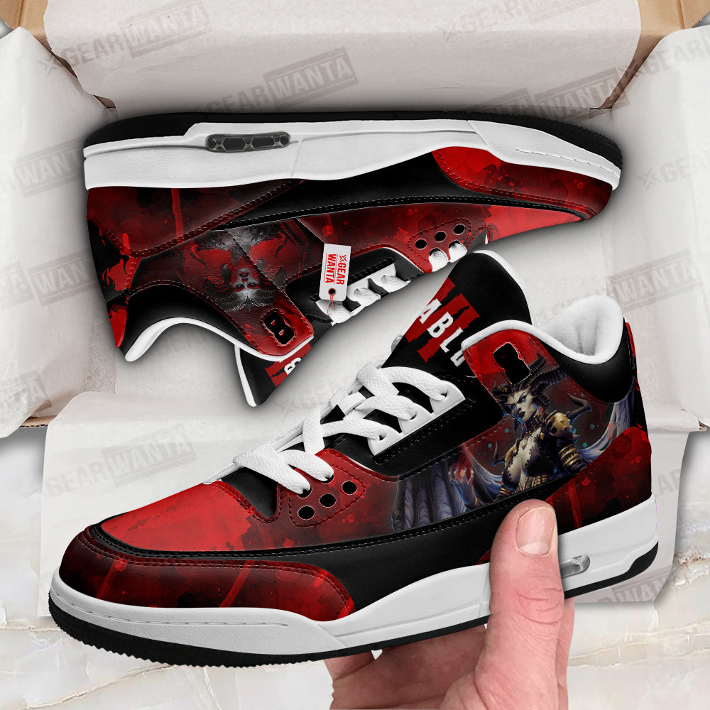Footwearstorm Diablo IV Lilith AJ3 Sneakers Shoes For Men And Women