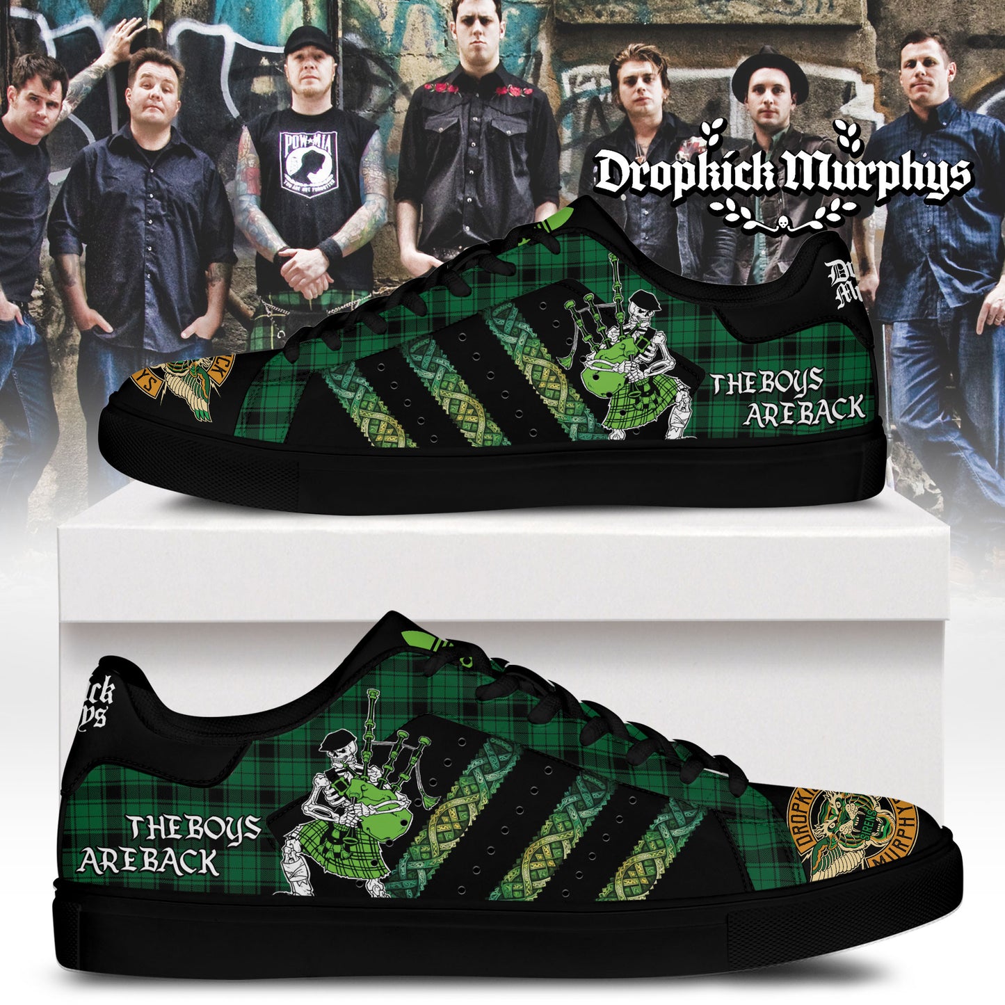 Footwearstorm Dropkick Murphys Skate Stan Shoes Sneakes For Men And Women 1