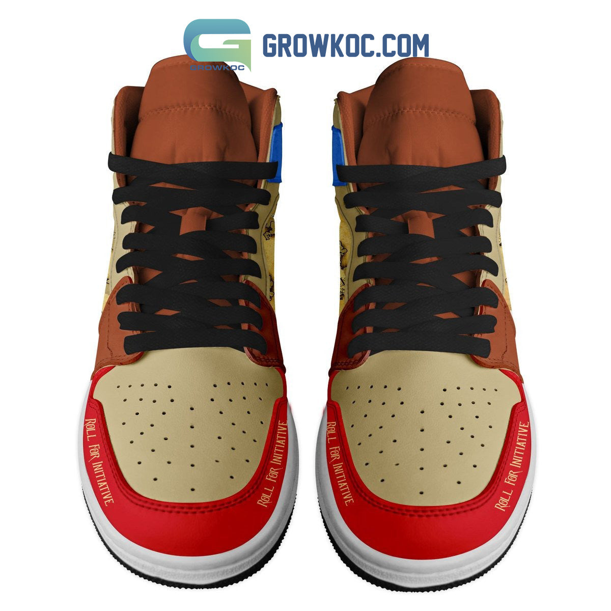 Footwearstorm Dungeons &amp; Dragons Fan Love AJ1 High Sneakers Shoes For Men And Women 1