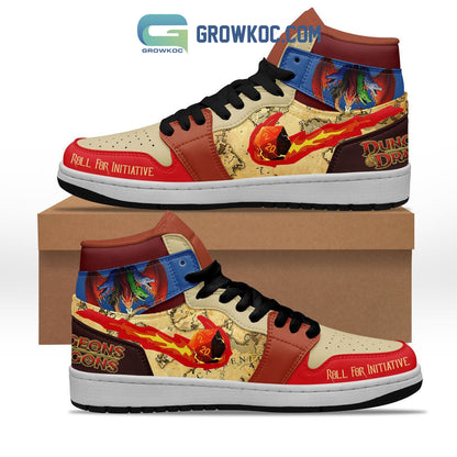 Footwearstorm Dungeons &amp; Dragons Fan Love AJ1 High Sneakers Shoes For Men And Women 1