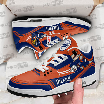 Footwearstorm Edmonton Oilers AJ3 Sneakers Shoes For Men And Women