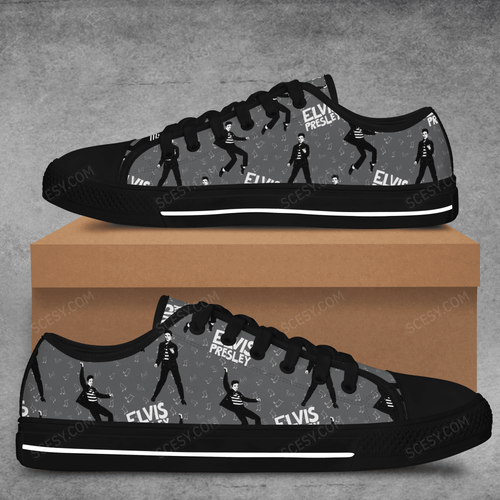 Footwearstorm Elvis Presley Low Top Canvas Sneakers Shoes For Men And Women 1