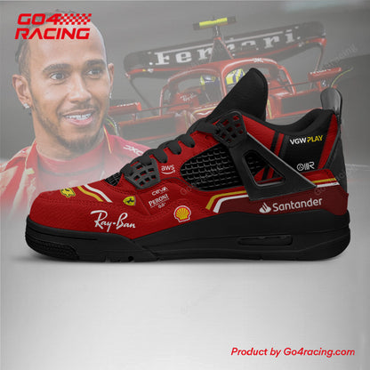 Footwearstorm Ferrari x Lewis Hamilton AJ4 Sneakers Shoes For Men And Women 1