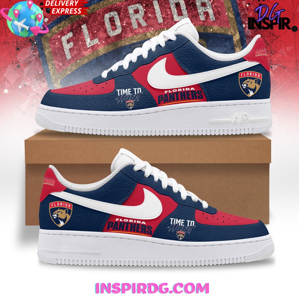 Footwearstorm Floria Panthers Time To Hunt Air Low-Top Sneakers Shoes For Men And Women 1