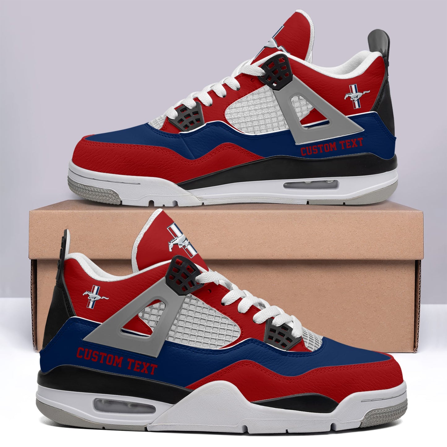 Footwearstorm Ford Mustang AJ4 Sneakers Shoes For Men And Women