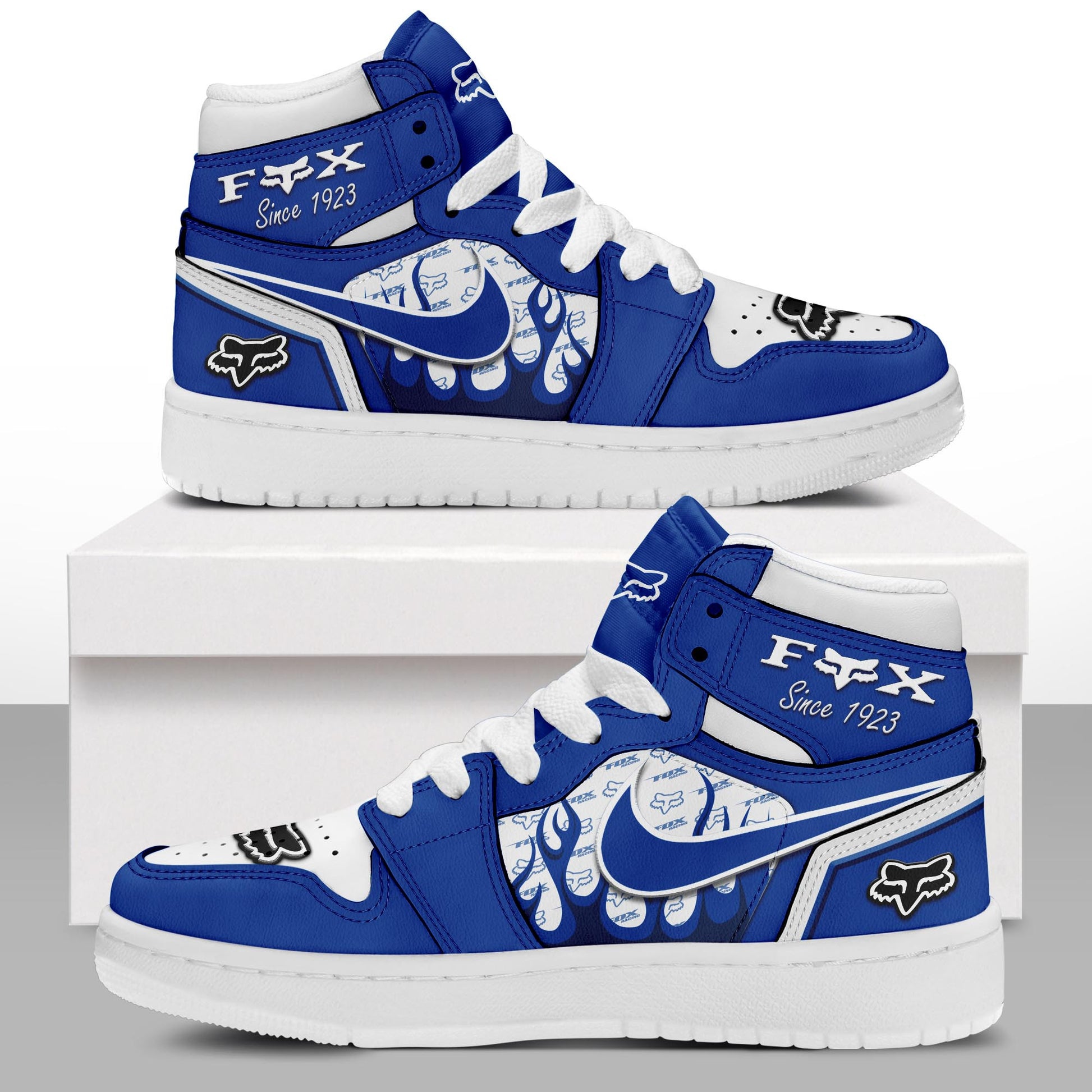 Footwearstorm Fox Racing AJ1 High Sneakers Shoes For Men And Women 1