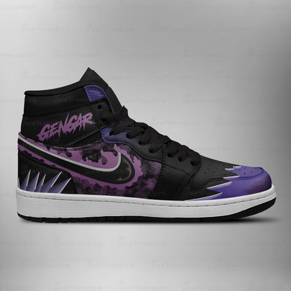 Footwearstorm Gengar AJ1 High Sneakers Shoes For Men And Women 1