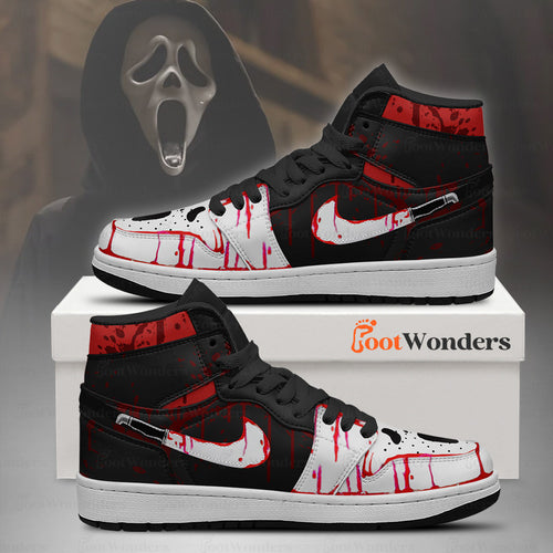 Footwearstorm Ghost Face AJ1 High Sneakers Shoes For Men And Women 1