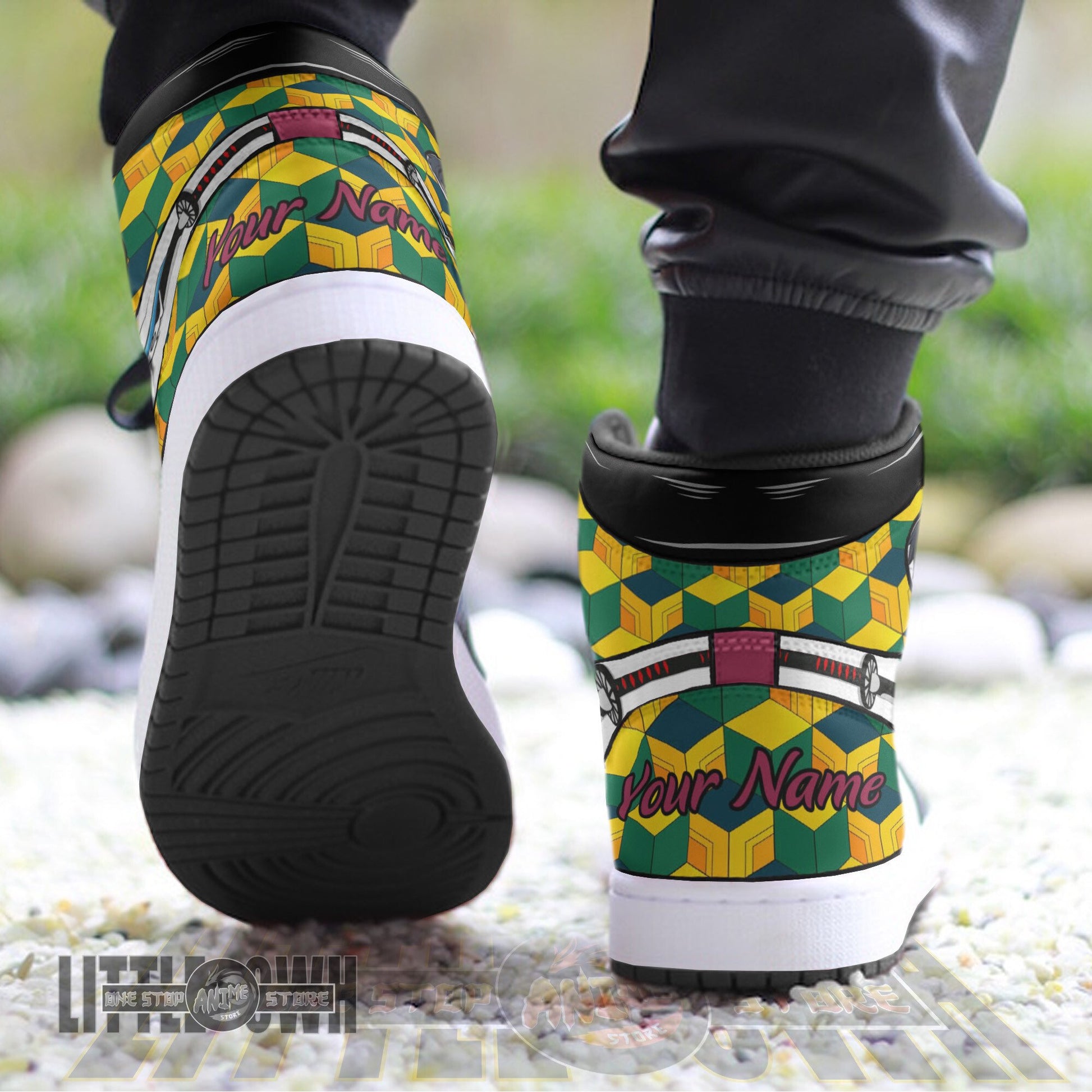 Footwearstorm Giyuu Tomioka AJ1 High Sneakers Shoes For Men And Women 1