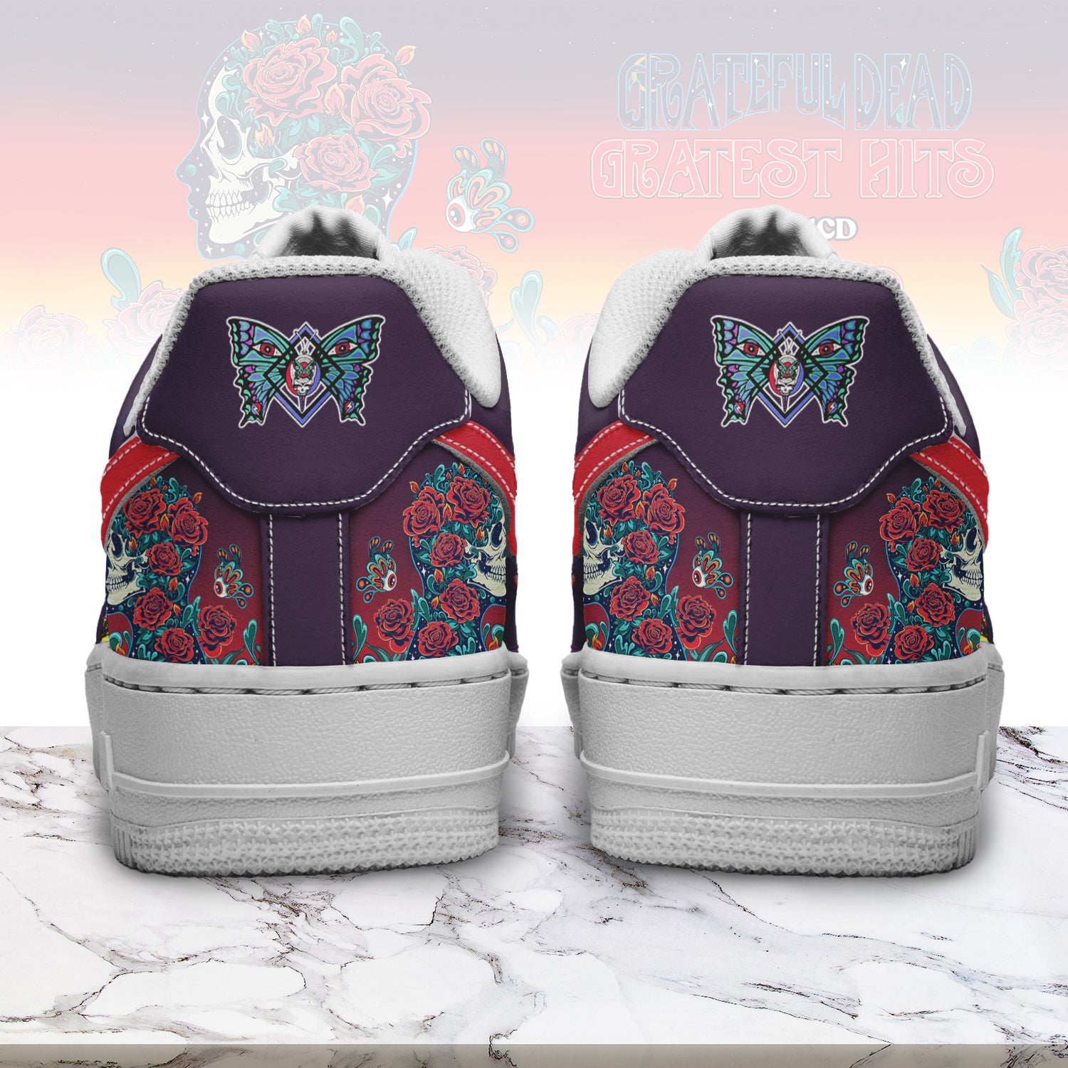 Footwearstorm Grateful Dead Air Low-Top Sneakers Shoes For Men And Women 1