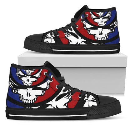 Footwearstorm Grateful Dead High Top Canvas Sneakers Shoes For Men And Women 1